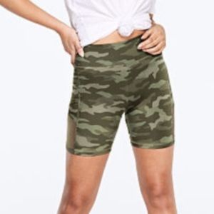 VS PINK Camo mesh bike shorts